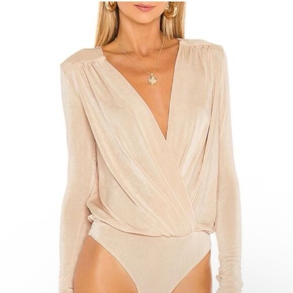 Free People Tops - Intimately Free People Turnt Long Sleeve Bodysuit Womens XS BlossomPearl Shimmer